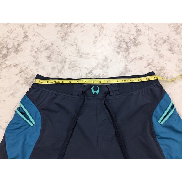 Hylete Board Short Large Men's Drawstring Above Knee Blue 11" Inseam Pocket - Picture 4 of 5